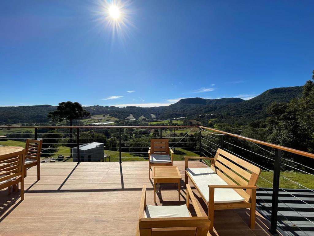 Casa Por Do Sol Com Banheira De Hidromassagem Urubici Exterior foto